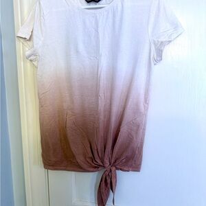 Simply Vera Vera Wang Gradient Tie-Front Tee
